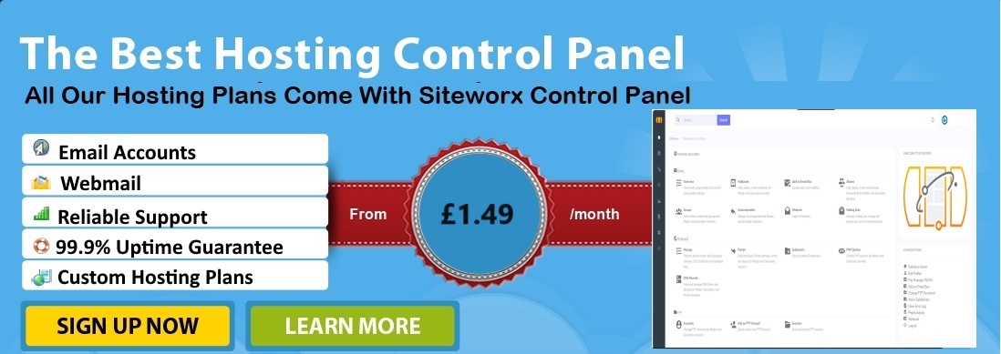 Siteworx Control Panel is the most popular web hosting control panel